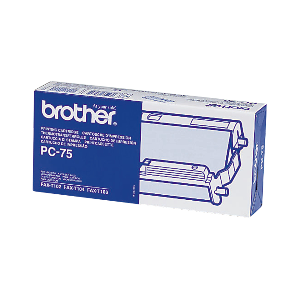 Brother Mehrfachkassette - 144 Seiten - Schwarz - FAX-T102 / FAX-T104 / FAX-T106 - Faxkassette + Farbband - Box - Wärmeübertragung