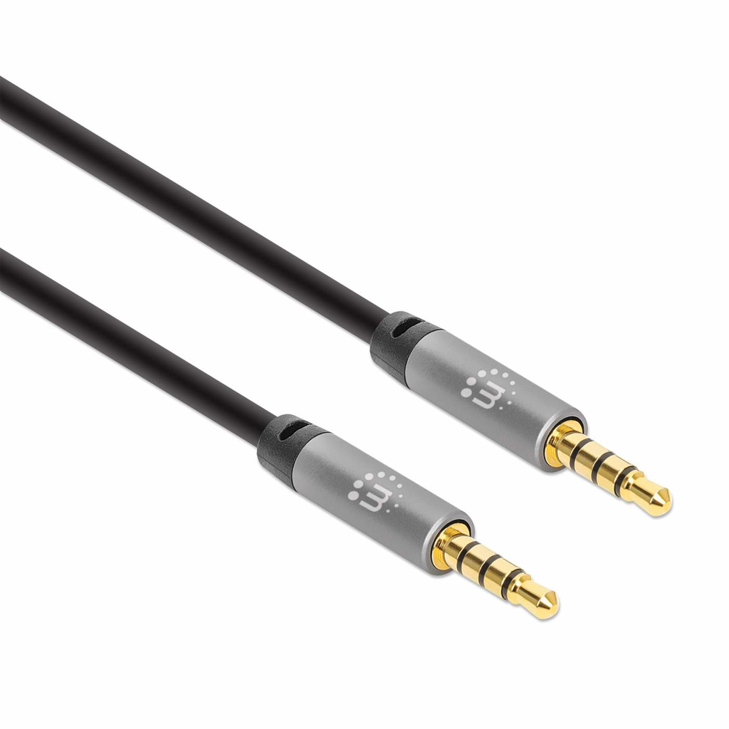 Manhattan Audiokabel Aux 2x 3.5mm Klinke Stecker 3m