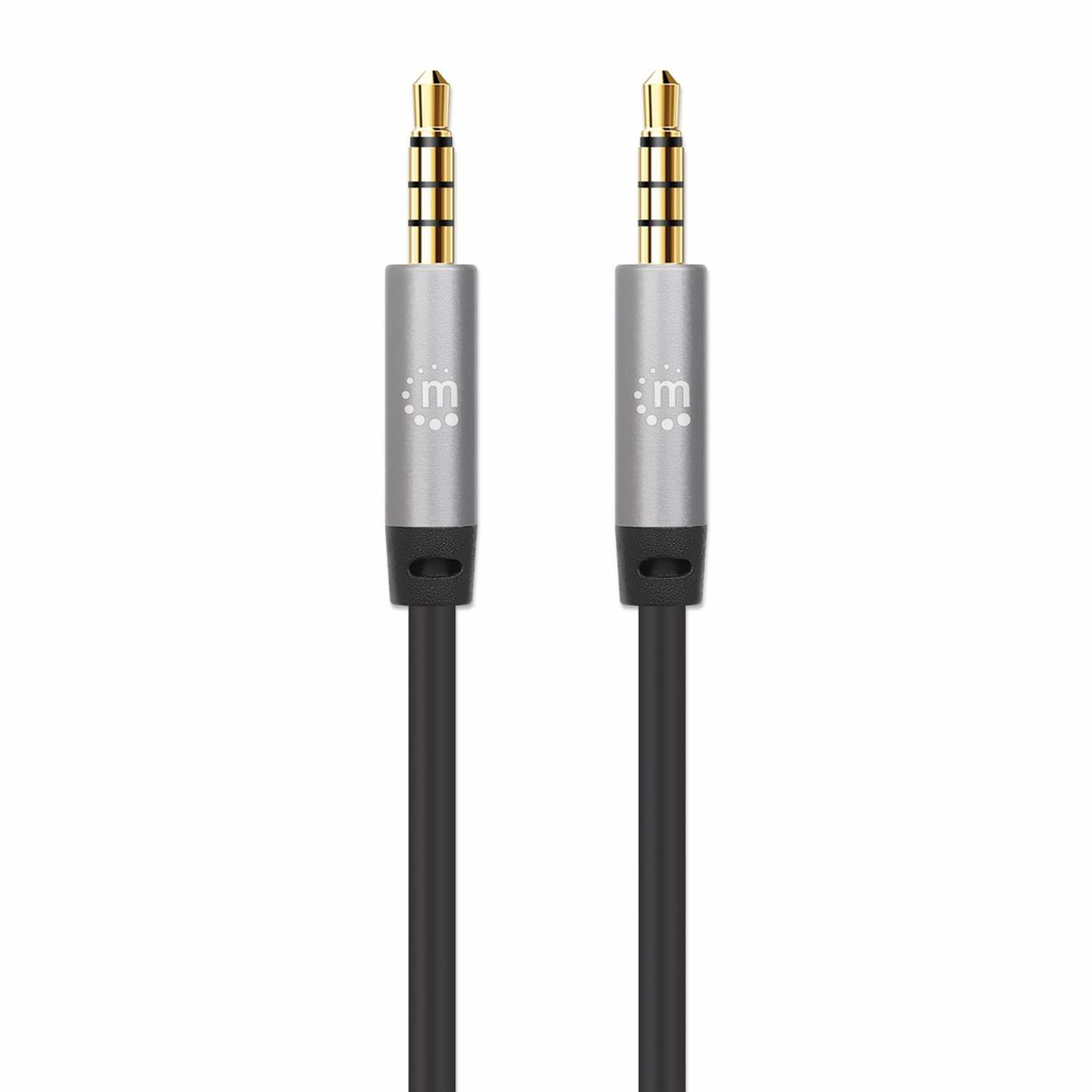 Manhattan Audiokabel Aux 2x 3.5mm Klinke Stecker 3m