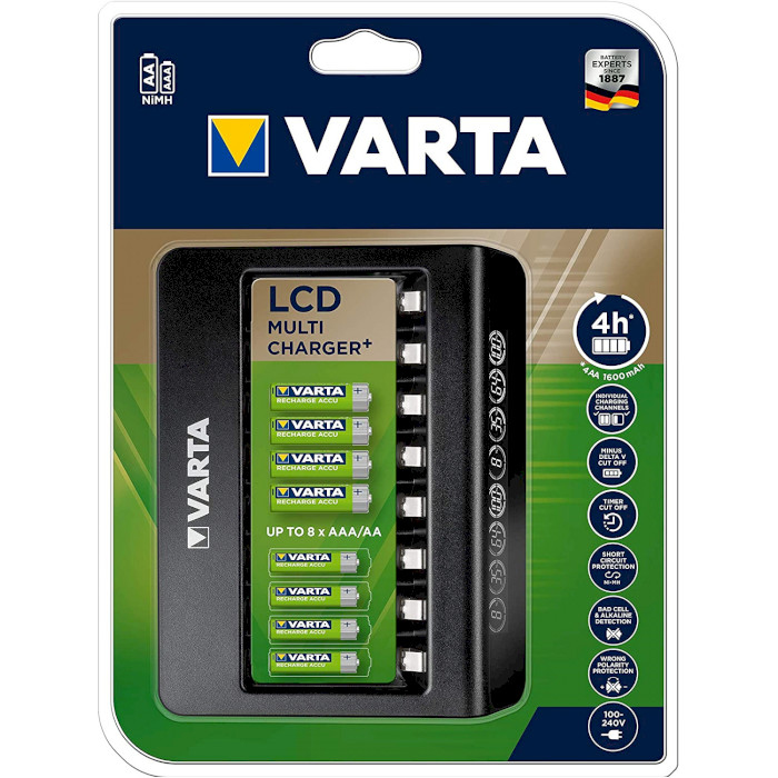 Varta LCD Multi Charger+ - Nickel-Metallhydrid (NiMH) - Kurzschluß - AA - AAA