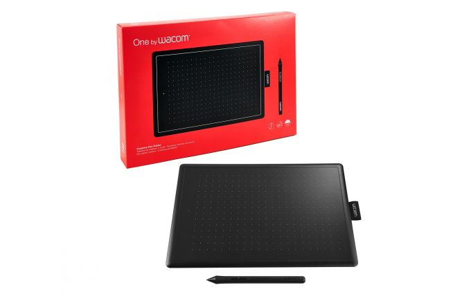 Wacom One by Medium - Verkabelt - 2540 lpi - 216 x 135 mm - USB - Stift - Schwarz - Rot