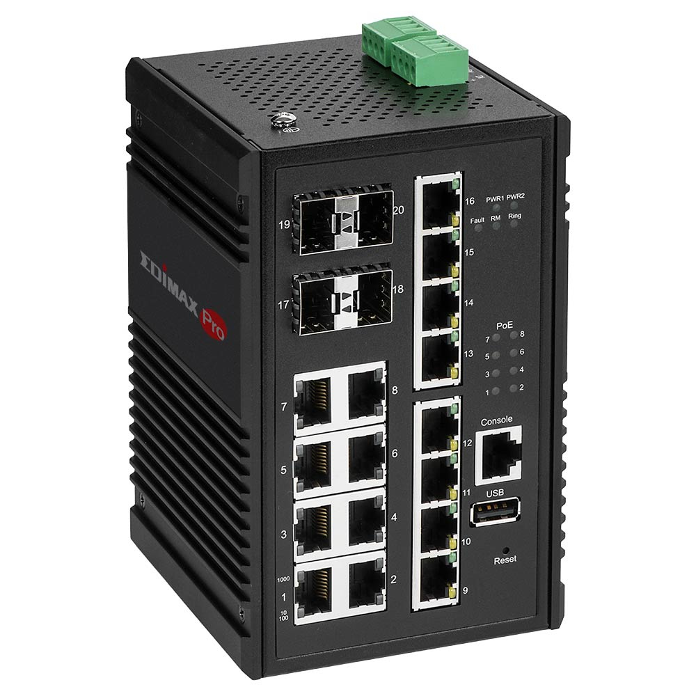 Edimax IGS-5416P - Managed - Gigabit Ethernet (10/100/1000) - Vollduplex - Power over Ethernet (PoE)