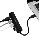 LogiLink UA0295 - USB 3.2 Gen 1 (3.1 Gen 1) Type-A - USB 3.2 Gen 1 (3.1 Gen 1) Type-A - 5000 Mbit/s - Schwarz - 0,15 m - CE - ROHS