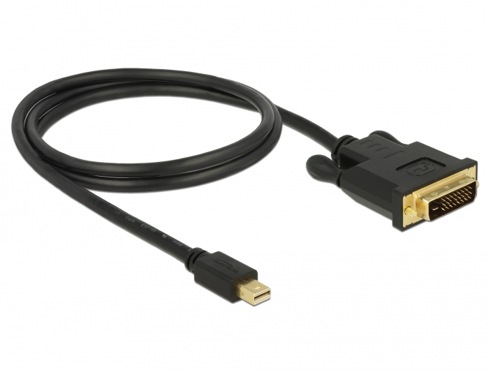 Delock 83988 - 1 m - Mini DisplayPort - DVI-D - Männlich - Männlich - Gold