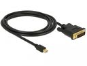 Delock 83989 - 2 m - Mini DisplayPort - DVI-D - Männlich - Männlich - Gold