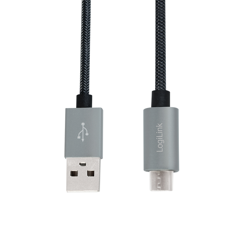 LogiLink CU0132 - 1 m - USB A - Micro-USB A - USB 2.0 - 480 Mbit/s - Grau