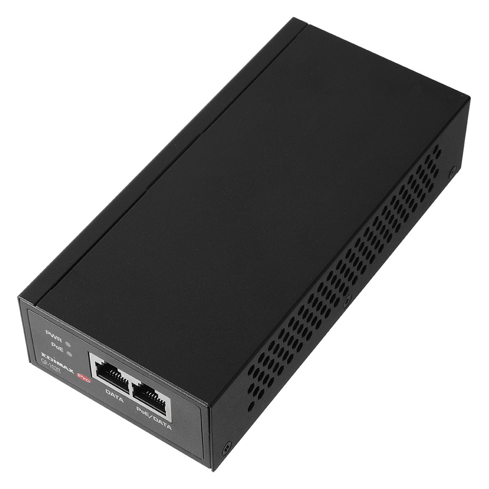 Edimax GP-102IT - 10 Gigabit Ethernet - 100 Gigabit Ethernet - Gigabit Ethernet - 10,100,1000 Mbit/s - IEEE 802.3af,IEEE 802.3at,IEEE 802.3bt - Schwarz - 60 W - 100 - 240 V