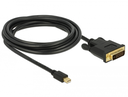 Delock 83990 - 3 m - Mini DisplayPort - DVI-D - Männlich - Männlich - Gold