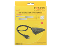 Delock 18600 - HDMI - Schwarz - Kunststoff - 18 Gbit/s - 600 MHz - 3840 x 2160 Pixel