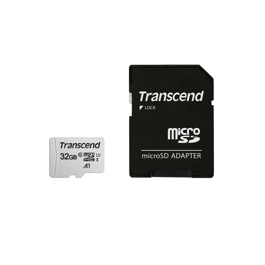 Transcend microSDHC 300S 32GB - 32 GB - MicroSDHC - Klasse 10 - NAND - 95 MB/s - 25 MB/s