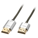 Lindy CROMO Slim High Speed HDMI Cable with Ethernet - Video-/Audio-/Netzwerkkabel - HDMI