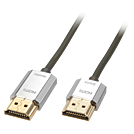 Lindy CROMO Slim High Speed HDMI Cable with Ethernet - Video-/Audio-/Netzwerkkabel - HDMI