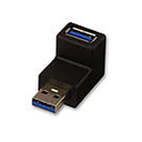 Lindy USB 3.0 90 Degree Up Type A Male to Female Right Angle Adapter - USB-Adapter - 9-polig USB Typ A (M)