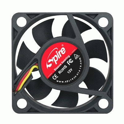 Fanner Tech Spire SP05015S1M3 - Ventilator - 5 cm - 4800 RPM - 29,7 dB - 9,46 cfm - Schwarz