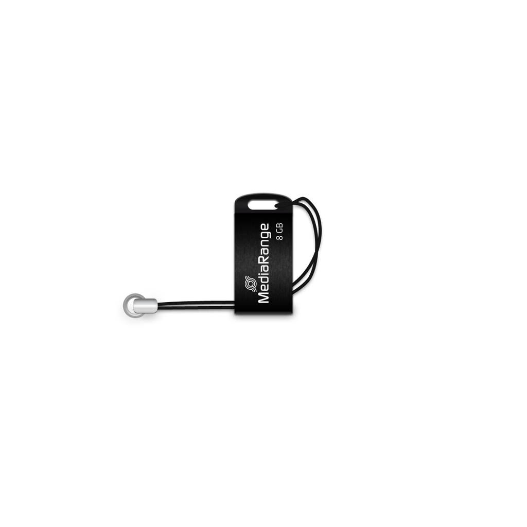 MEDIARANGE MR920 - 8 GB - USB Typ-A - 2.0 - 15 MB/s - Ohne Deckel - Schwarz