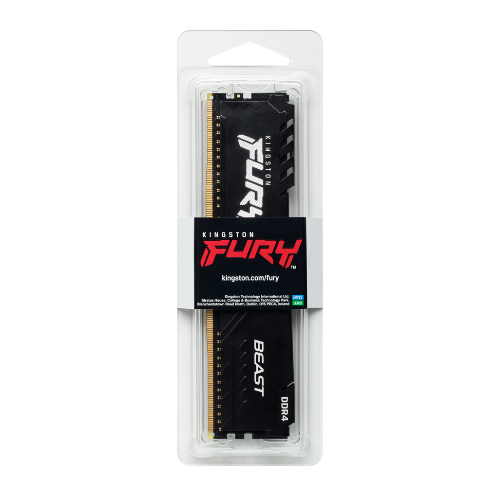 Kingston Fury Beast memoria 16 GB 1 x 16 DDR4 2666 MHz 16GB DDR4-2666MHz CL16 DIMM - 16 GB - DDR4