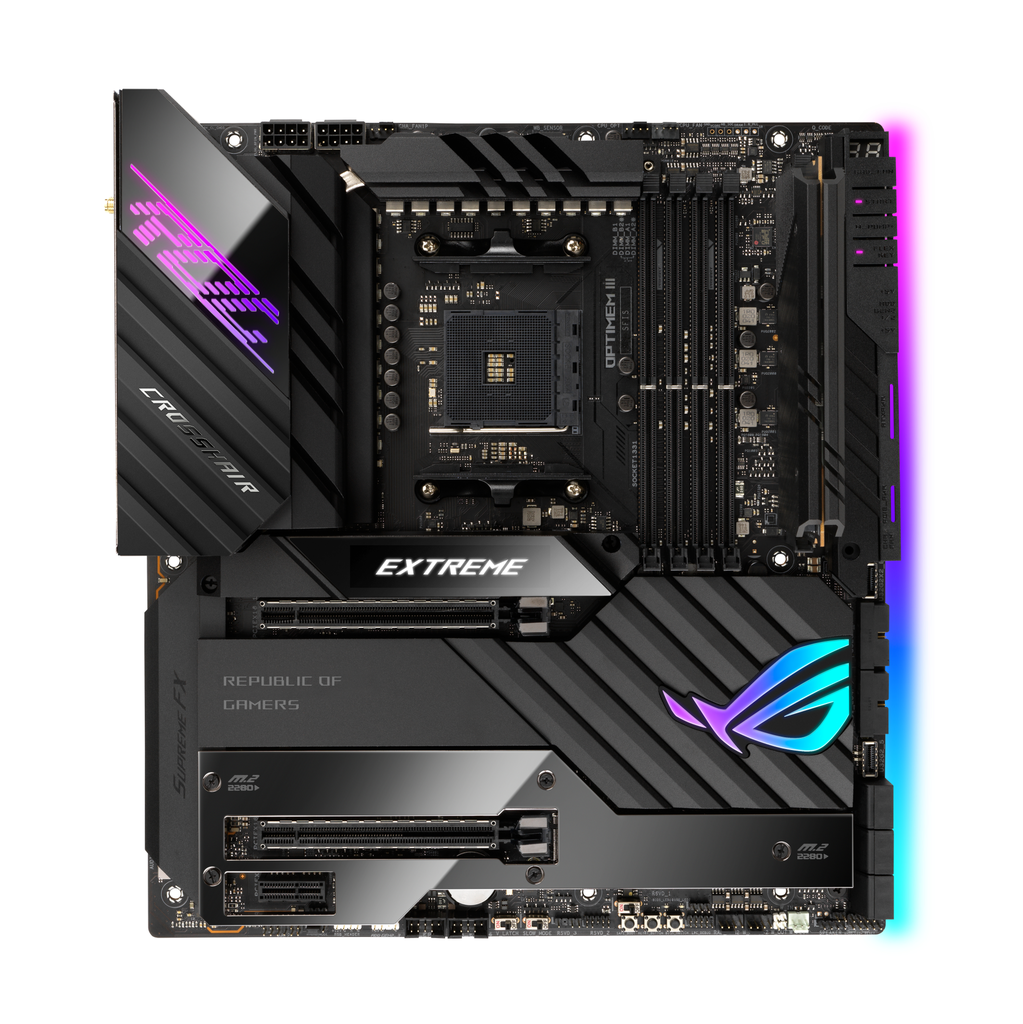 ASUS ROG Crosshair VIII Extreme X570 ATX Mainboard Sockel AM4 USB3.2/M.2/WiFi - Mainboard - AMD Sockel AM4 (Ryzen)