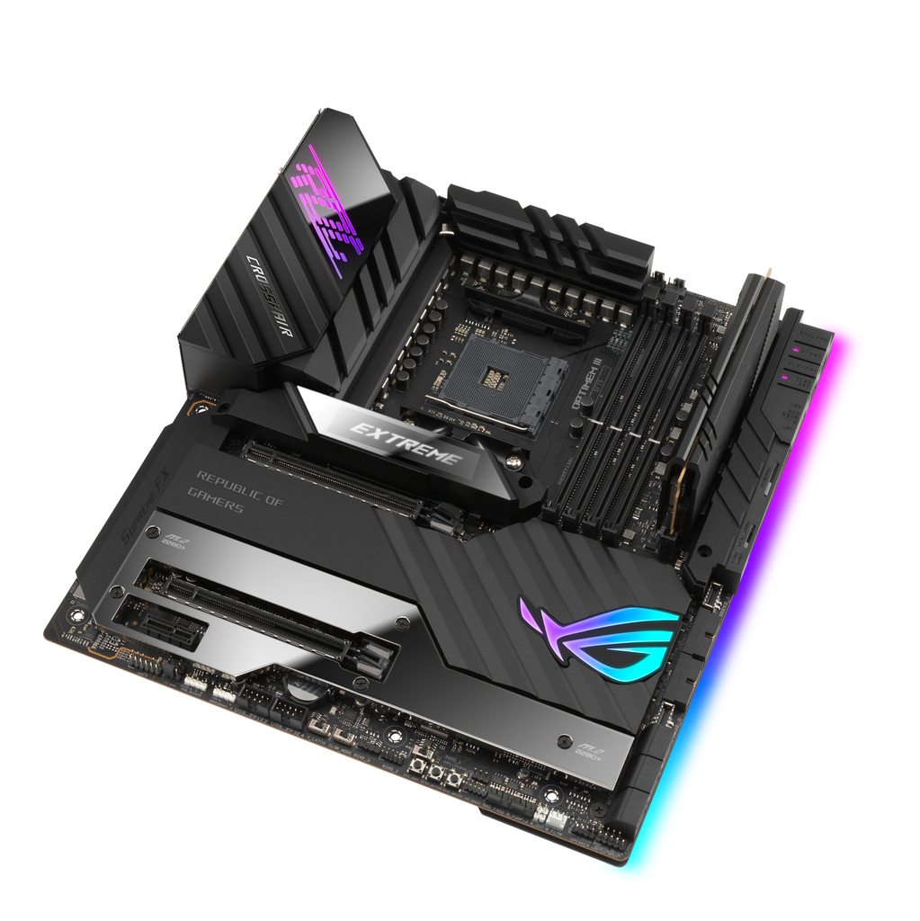 ASUS ROG Crosshair VIII Extreme X570 ATX Mainboard Sockel AM4 USB3.2/M.2/WiFi - Mainboard - AMD Sockel AM4 (Ryzen)