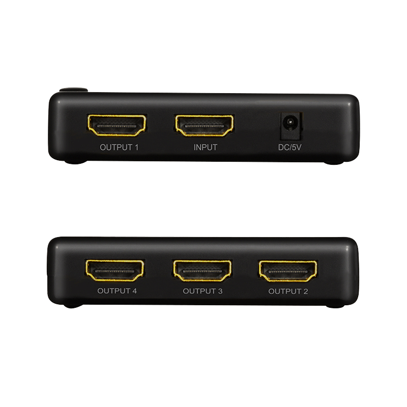 LogiLink HDMI-Splitter 1x4-Port 4K/30Hz schlank schw.