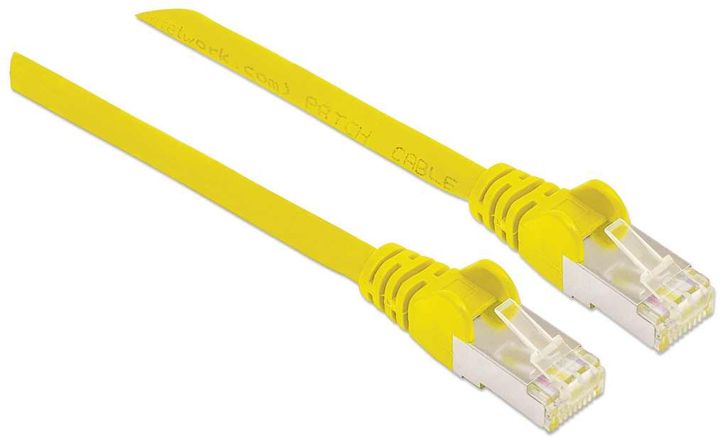 Intellinet Premium Netzwerkkabel - Cat6a - S/FTP - 100% Kupfer - Cat6a-zertifiziert - LS0H - RJ45-Stecker/RJ45-Stecker - 5,0 m - gelb - 5 m - Cat6a - S/FTP (S-STP) - RJ-45 - RJ-45 - Gelb