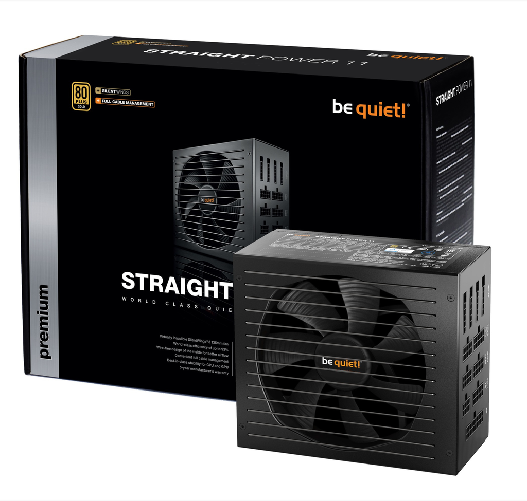 Be Quiet! Straight Power 11 - 850 W - 100 - 240 V - 920 W - 50 - 60 Hz - 10 A - Aktiv