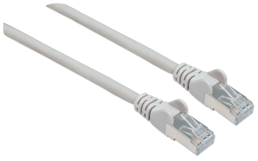 Intellinet Premium Netzwerkkabel - Cat6 - S/FTP - 100% Kupfer - Cat6-zertifiziert - LS0H - RJ45-Stecker/RJ45-Stecker - 0,25 m - grau - 0,25 m - Cat6 - S/FTP (S-STP) - RJ-45 - RJ-45 - Grau