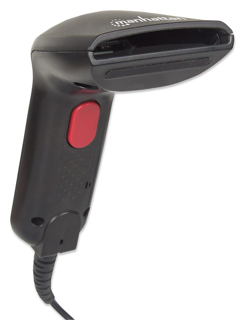 Manhattan CCD Kontakt-Barcodescanner - 60 mm Scanbreite - USB - Tragbares Barcodelesegerät - 1D - CCD - Codabar,Code 11,Code 128,Code 39,Code 93,JAN,MSI,U.P.C. - 6 cm - 100 Auslesungen/Sekunde