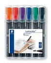 STAEDTLER Marker Lumocolor perm 6St Box