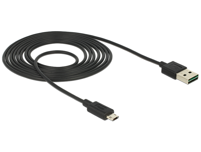 Delock EASY-USB - USB-Kabel - 5-polig Micro-USB Typ B (M) bis USB (M)