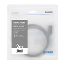 LogiLink CV0130 - 1 m - DisplayPort - DVI - Männlich - Männlich - Gold