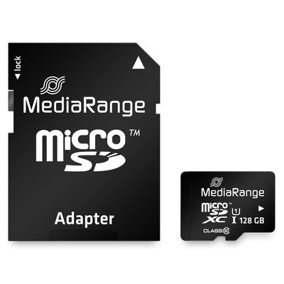 MEDIARANGE MR945 - 128 GB - MicroSDXC - Klasse 10 - UHS-I - 80 MB/s - 20 MB/s