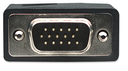 Manhattan SVGA Monitorkabel mit Ferritkernen - HD15 Stecker auf HD15 Stecker mit Ferritkernen - schwarz - 15 m - 15 m - VGA (D-Sub) - VGA (D-Sub) - Männlich - Männlich - Schwarz
