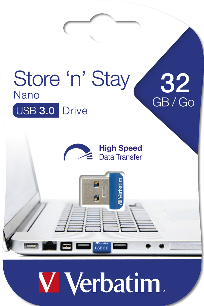 Verbatim Store 'n' Stay NANO - USB-Flash-Laufwerk - 32 GB