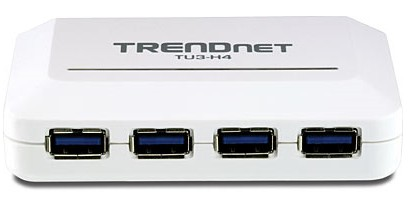 TRENDnet TU3-H4 - 5000 Mbit/s - Weiß - CE - FCC - 0,3 W - 68 g - 0 - 40 °C