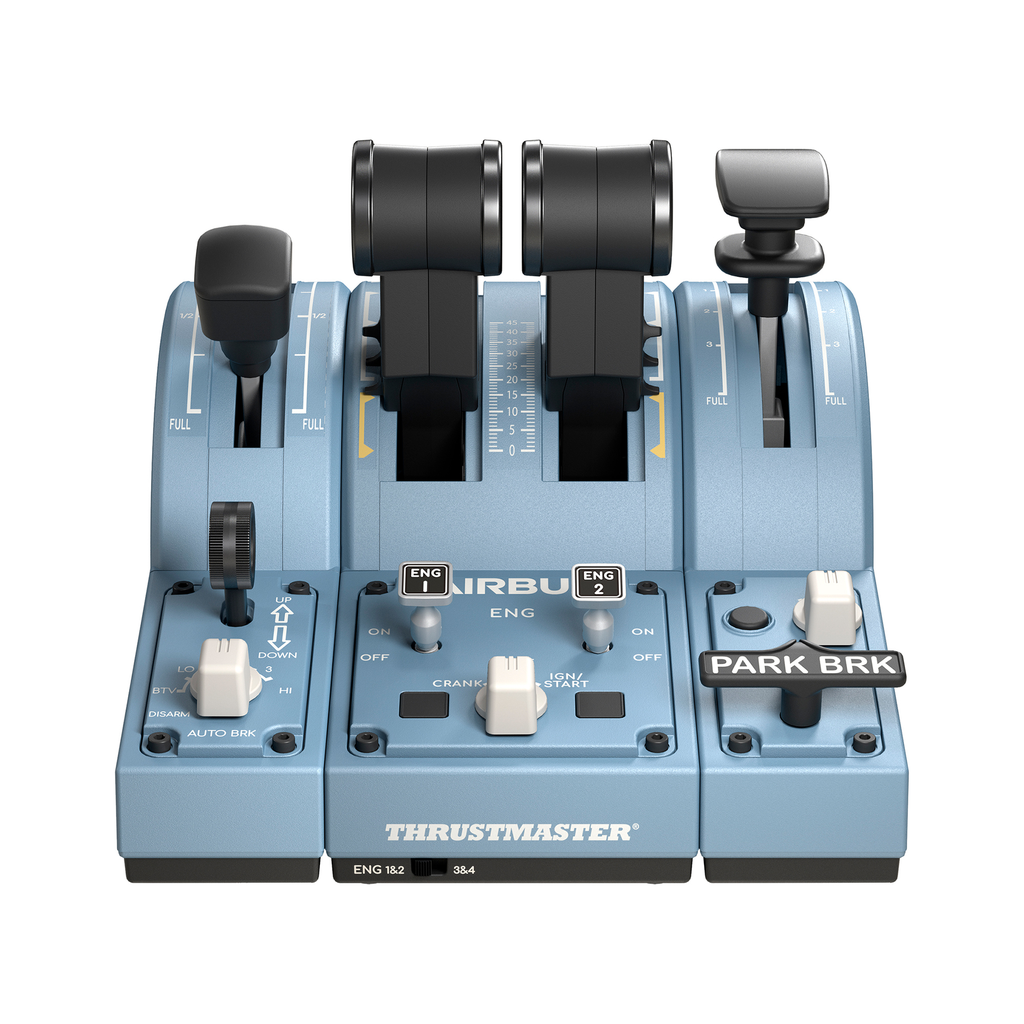 ThrustMaster TCA Quadrant Add-On Airbus Edition - Flugsimulation - PC - Schwarz - Blau - Windows 10,Windows 8 - 45 mm - 225 mm