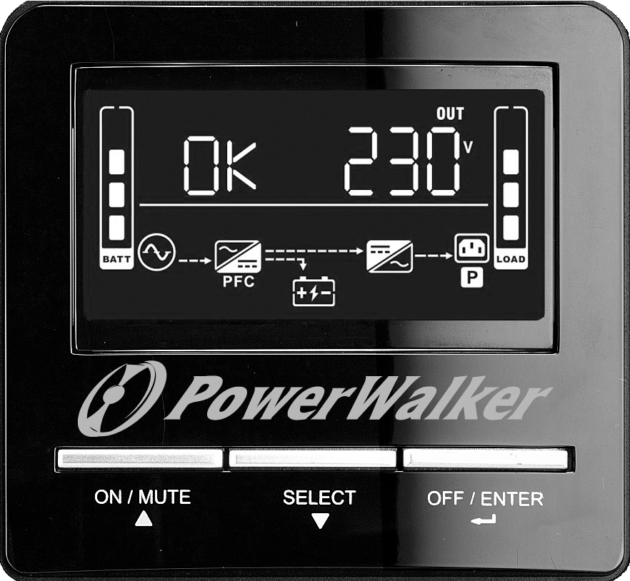 BlueWalker VI 2000 CW FR - Line-Interaktiv - 2000 VA - 1400 W - 162 V - 290 V - 45 dB