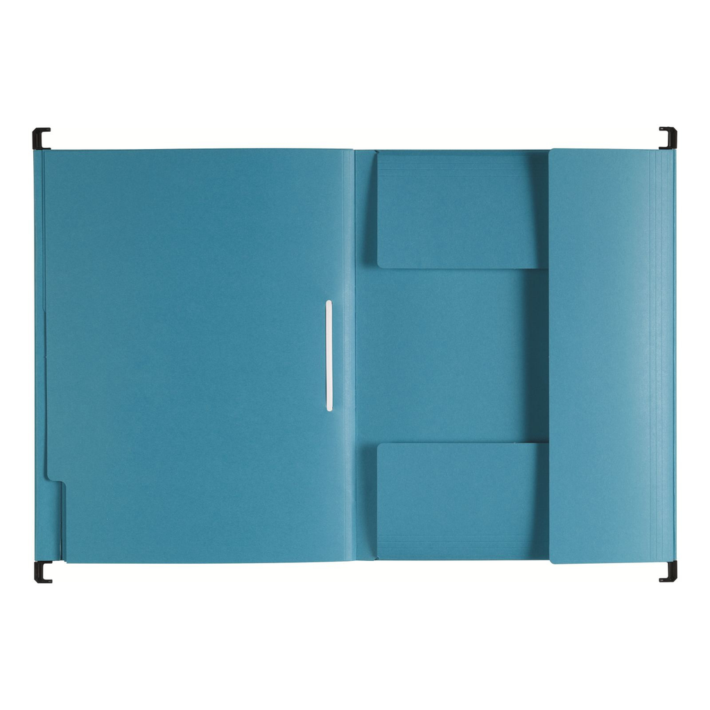 Pagna 44105-02 - Konventioneller Dateiordner - A4 - Karton - Blau - 3 Taschen - 245 mm