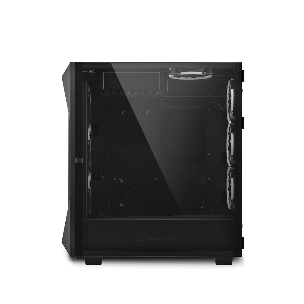 Sharkoon REV300 - Tower - PC - Schwarz - ATX - EATX - micro ATX - Mini-ITX - Gehärtetes Glas - Taschenlüfter