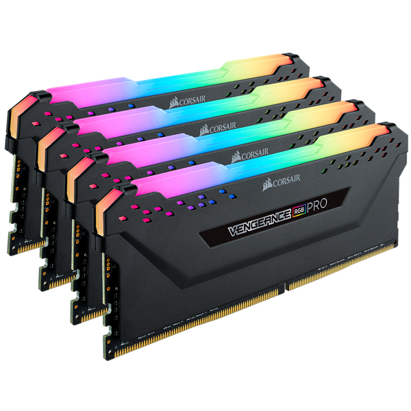 Corsair Vengeance CMW32GX4M4C3200C16 - 32 GB - 4 x 8 GB - DDR4 - 3200 MHz - 288-pin DIMM - Schwarz