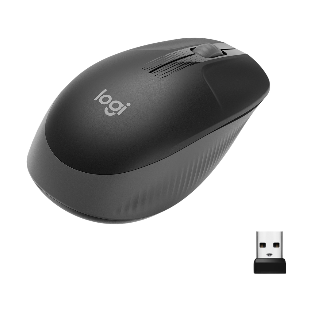 Logitech M191 - Beidhändig - Optisch - RF Wireless - 1000 DPI - Anthrazit - Schwarz