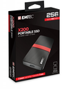 EMTEC X200 - 256 GB - USB Typ-C - 3.2 Gen 1 (3.1 Gen 1) - 450 MB/s - Schwarz - Rot