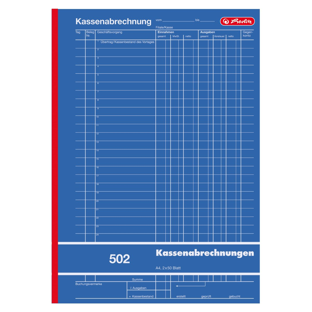 Herlitz 882415 - A4 - 100 Seiten - Deutschland