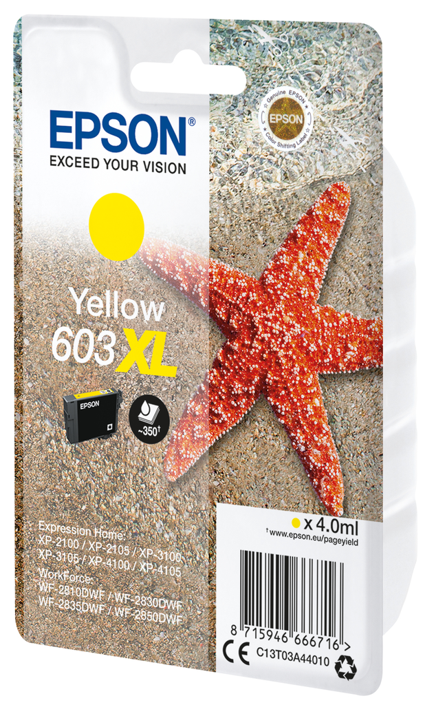 Epson Singlepack Yellow 603XL Ink - Hohe (XL-) Ausbeute - 4 ml - 1 Stück(e)