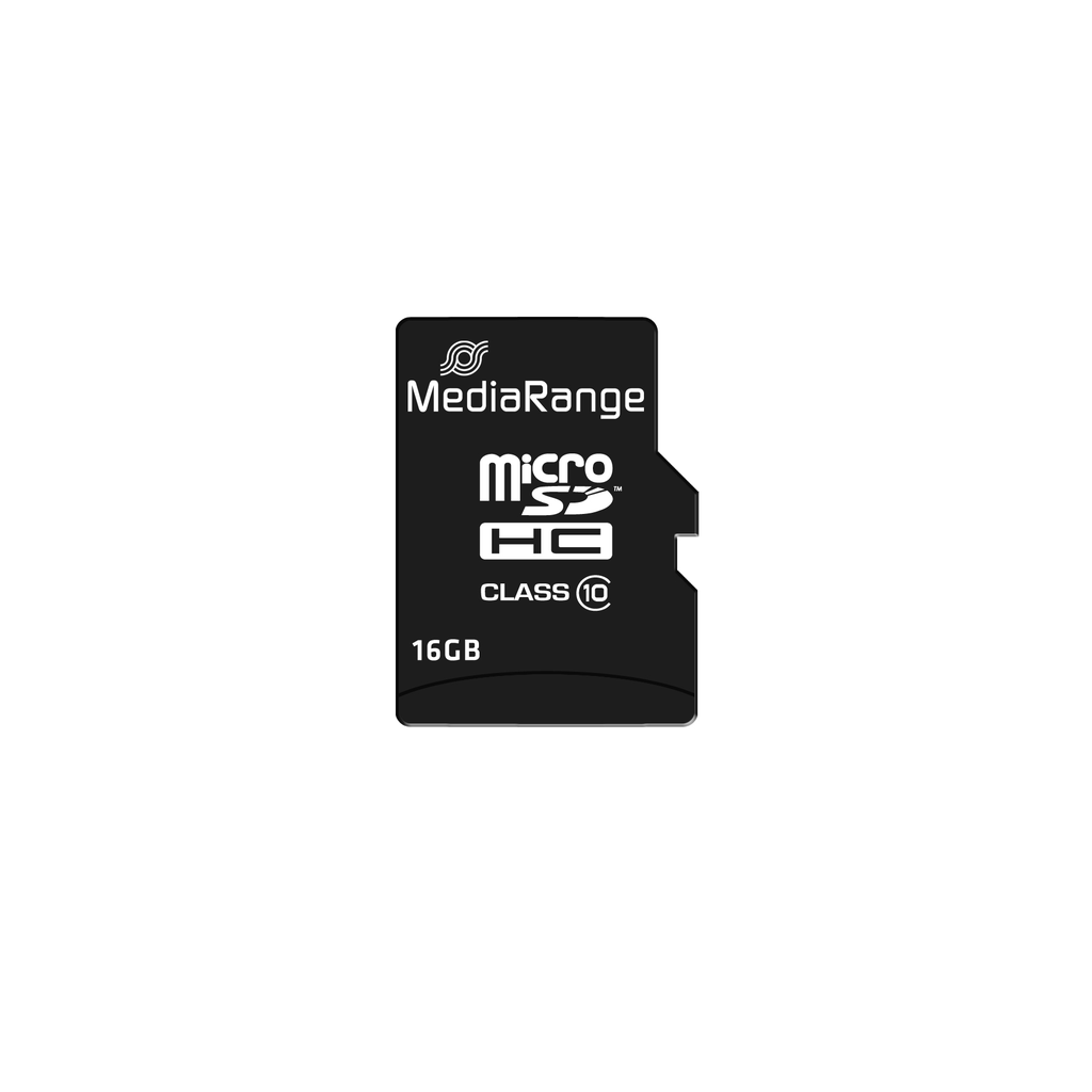 MEDIARANGE MR958 - 16 GB - MicroSDHC - Klasse 10 - Schwarz