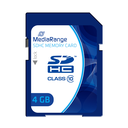 MEDIARANGE 4GB SDHC - 4 GB - SDHC - Klasse 10 - 15 MB/s - 10 MB/s - Blau