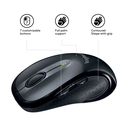 Logitech M510 - Laser - RF Wireless - Schwarz