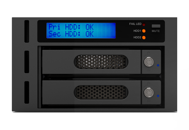 ICY BOX iR2622 - Internal Raid 2x 3.5" sata HDD to sata Raid 0.1 III 6 Gbit/s - Laufwerks-Gehäuse - 3,5"
