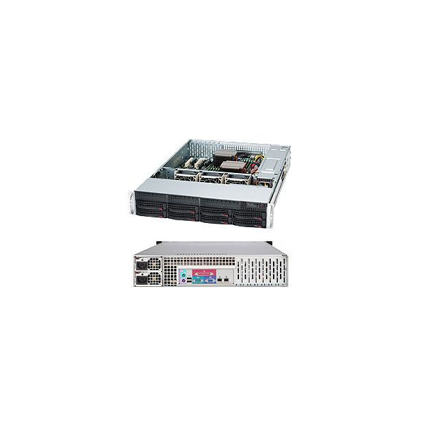 Supermicro SuperChassis 825TQC-R1K03LPB - Rack - Server - Schwarz - ATX,EATX - Festplatte - Netzwerk - Leistung - Stromausfall - System - 1000 W