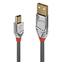 Lindy 36635 7.5m USB A Mini-USB B Männlich Männlich Grau USB Kabel