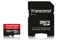 Transcend TS64GSDU3 - 128 GB - MicroSDHC - Klasse 10 - MLC - 90 MB/s - Class 1 (U1)